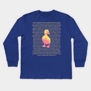 Duck Info Kids Long Sleeve T-Shirt